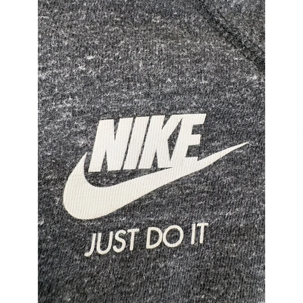 Nike YOUTH Full Zip Cotton Blend Hoodie, Heather Dark Grey, Size XL Extra Large‎